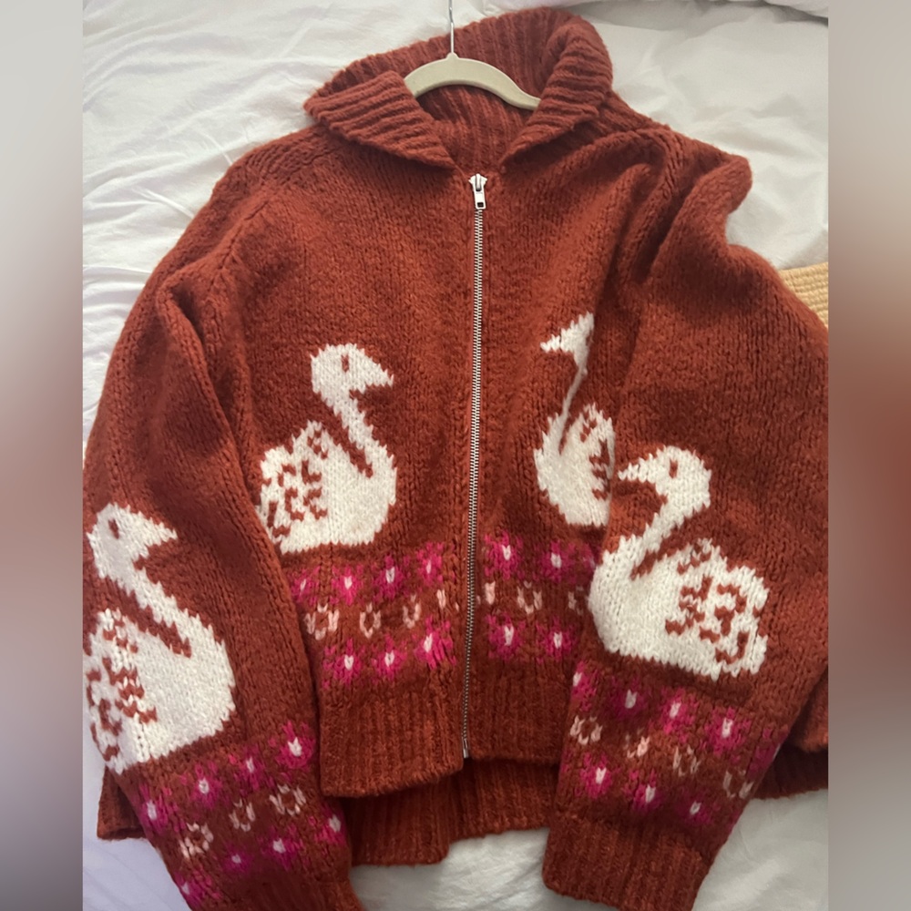 Anthropologie Swan Sweater